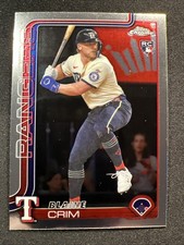 2025 Topps: Chrome-Update #USC83 Blaine Crim (RC)/Texas Rangers/1B ⚾🐷⚾