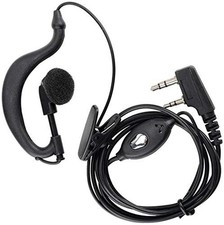 Walkie Talkie Earpiece with Mic 2 Pin Two Way Radio Earhook Headset Compatibl...