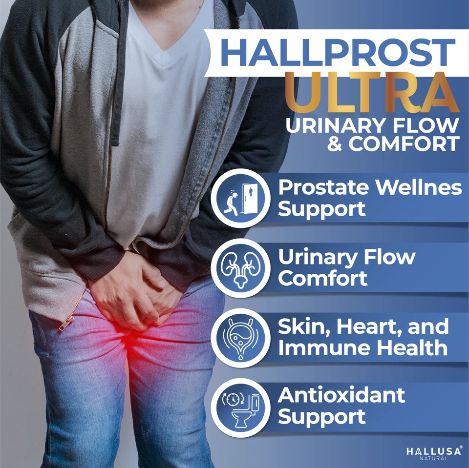 Hallprost Ultra + FREE Hallvigor | Prostate Support with Saw Palmetto | 180 Ct - Image 4 of 4