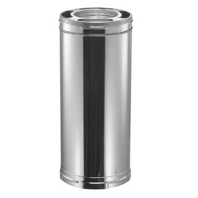 DuraPlus All-Fuel Chimney 6in. X 36in. Diameter Chimney Pipe, Stainless Steel