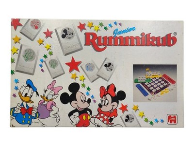 Junior Rummikub Disney Jumbo Brettspiel 1993 Mickey Mouse Maus Vintage Komplett