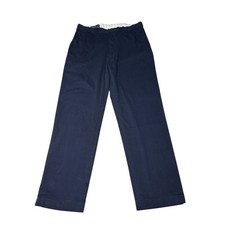 Vtg Polo Ralph Lauren Prospect Pant Navy Blue Cotton Mens 36x32 Chino Trousers