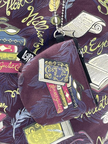 Lorilynn Simms Tote Bag Lightweight Whimsy Take On Classic Books Reading Gift - Picture 3 of 21
