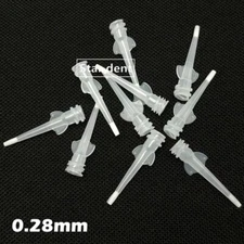 Dental Syringe Needle Tip Brush Tips Infusor Delivery Liner Applicator 0.28mm