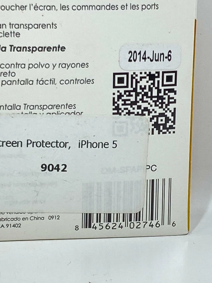 Qmadix Paquete de 3 Protectores de Pantalla Transparentes para iPhone 5c/5s (Lote de 2) Foto 3 de 3