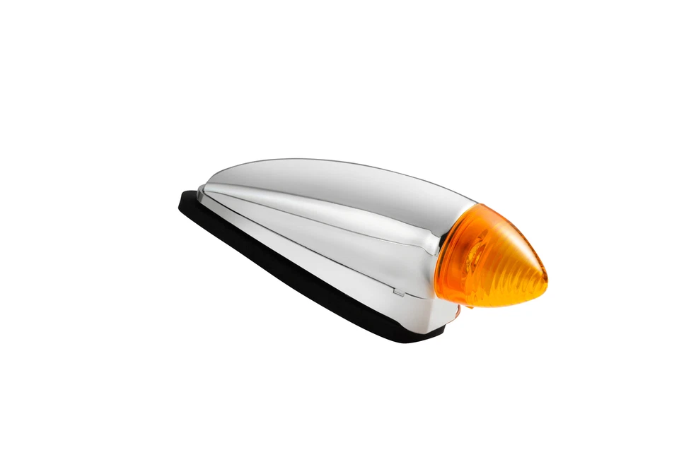 5x 8LED Cabina Techo Marcador Luces Ámbar Cromo Apto para Mack CHU 2008-2019 Foto 4 de 4