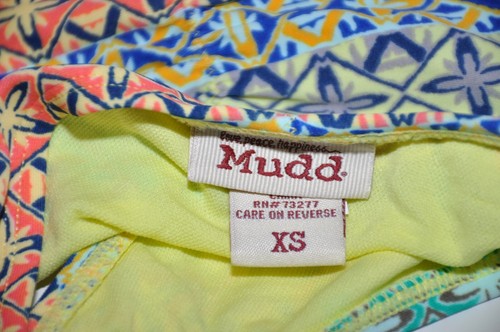 Mudd Swim Bikini Bottom Swimsuit Women's Size XS Juniors Multi-color New - Picture 9 of 12