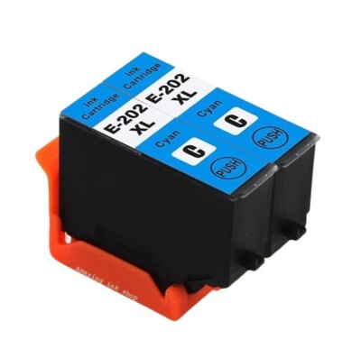 2 Tintenpatronen Cyan XL zur Verwendung mit Epson Expression Photo XP-6000 & XP-6005