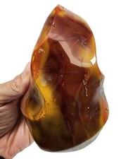 Carnelian Agate Polished Freestand Stone Madagascar 390 grams.