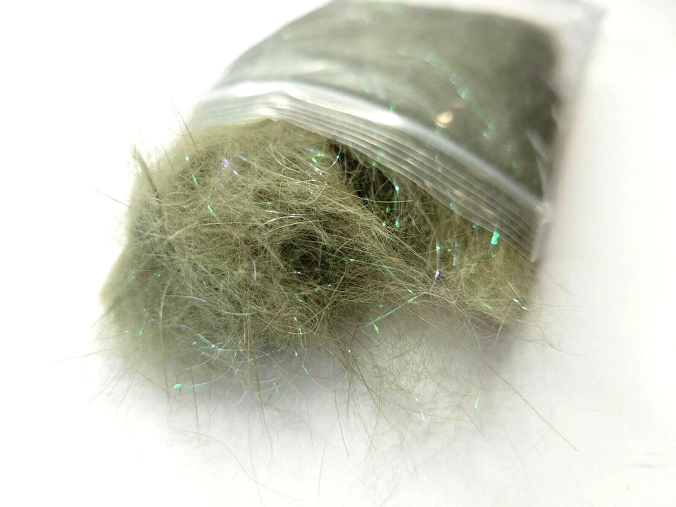 DOBJE DE PELO DE CONEJO - MECHONES DE HIELO PERLA - Materiales para atar moscas - 12 COLORES - ¡NUEVO! Foto 2 de 4