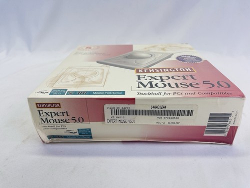 Kensington Expert Mouse Trackball Model 64215, Wired, 4-Way Scrolling, Used - Picture 7 of 7