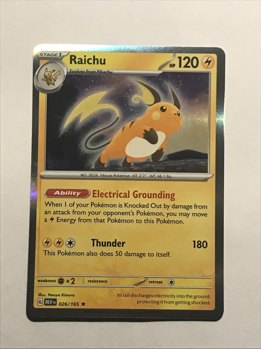 Pokemon TCG - Raichu - 019/091 - Paldea Fates - Holo Rare | eBay