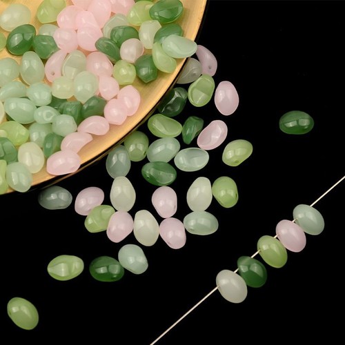 Small Crescent Shape Bead Lampwork Czech Glass Beads DIY Earrings Jewelry 6x8mm - Picture 4 of 51