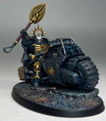 Black Templar Primaris Chaplain propainted ready to ship