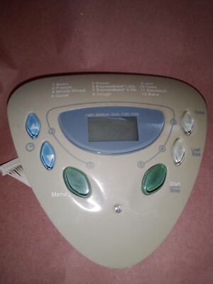 Sunbeam 5891 Control Panel s-2