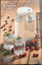 Hammer  Axe DIY Hard Seltzer Kit, Home Bar Brewing Set 1 Gallon Alcoholic Drink 