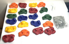 21 PCS Climbing Holds for Kids, Rock Wall Climbing Kit-Indoor/Outdoor