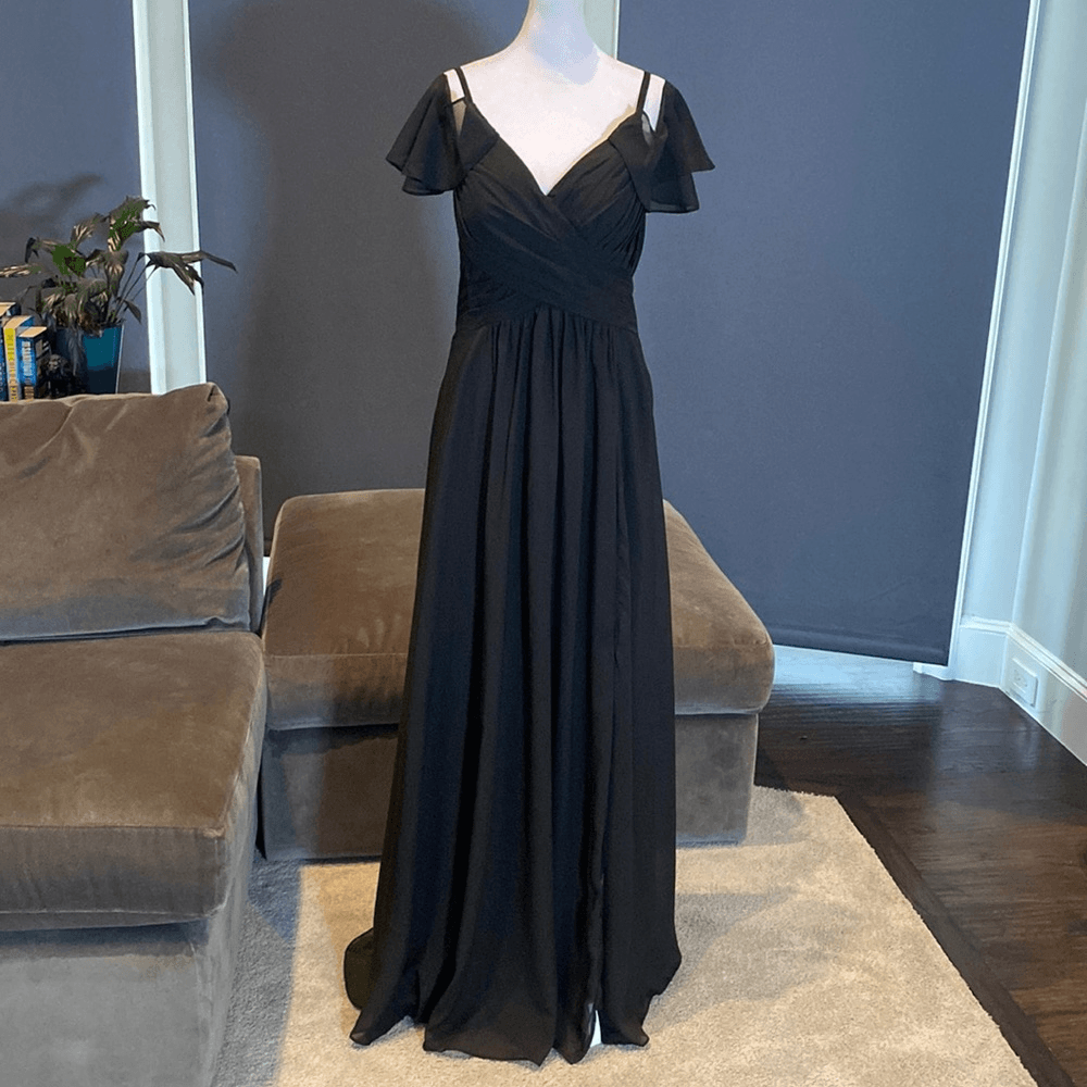 dark burgundy formal dress Trendy Cold Shoulder Side Slit Mermaid Floral Satin Maxi Floral Formal  Dresses For Ladies main image 1