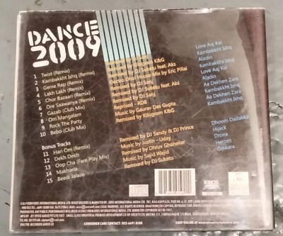 Dance 2009 : Various Artists (CD, 2009, Eros International