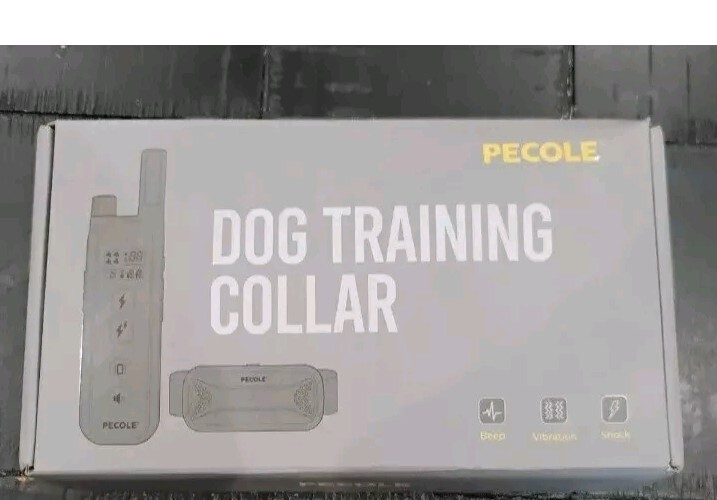 PECOLE Dog Training Collar w Remote 1600FT, 3 Training Modes Noise Vibe
