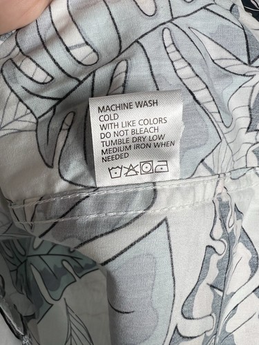 Free Planet Shirt Mens M Short Sleeve Button Up Forever Sun Hawaiian Monstera - 第 8/14 張圖片
