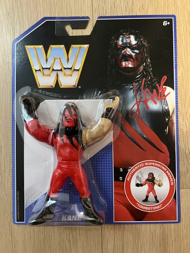 Kane Autographed Mattel WWE Retro Figure WCW...