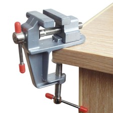 Mini Table Bench Vise 3.5" Work Bench Clamp Swivel Vice Craft Repair Tool UK