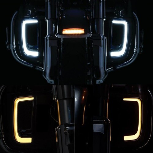 LED Fairing Lower Grill Turn Signal Light Running For Road Glide Limited FLTRK - Picture 4 of 9