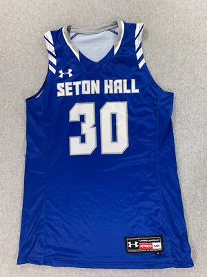 Seton Hall Pirates Under Armour Team Issue Basketball Jersey (Women's 16) Blue