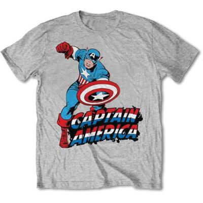OFFICIAL LICENSED - Captain America - Einfach T-Shirt Marvel Comics