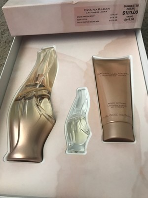 donna karan cashmere aura set
