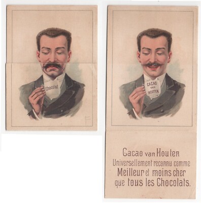 GD0008 Gadgets and Games: Van Houten Cocoa Mechanical Advertising Cardboard