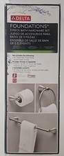 Delta Foundations 3-Piece Bath Hardware Set in Stainless