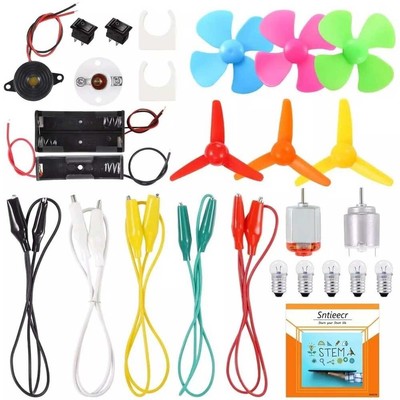 Sntiecr Electric Circuit Motor Kit, Science Experiment Educational Montessori