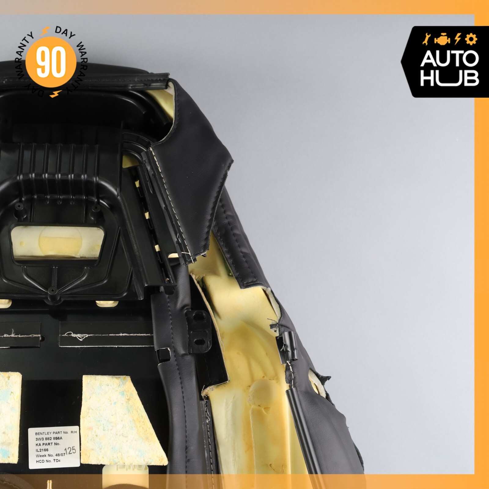 07-11 Bentley Continental GTC GT Front Right Side Top Upper Seat Cushion OEM 63k