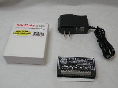 RDL STM-DA3 Stick-On Studio Quality Microphone Distribution Amplifier w/New P.S.
