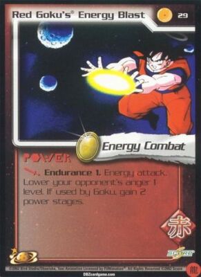 Red Goku's Energy Blast - Limited Edition - Flat Foil World Games Saga Near Mint