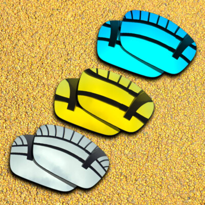 3 Pairs Lenses Replacement for-Costa Del Mar Cat Cay Polarized-Silver&Blue&Gold