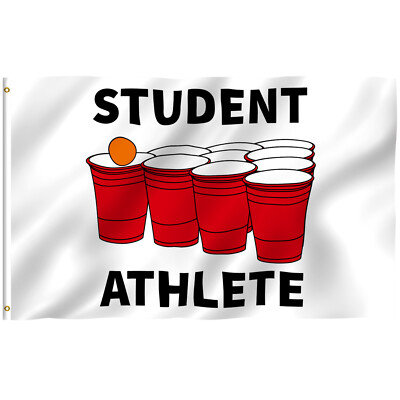 Anley Fly Breeze 3x5 Ft Student Athlete Flag  - Novelty College Funny Dorm Flags