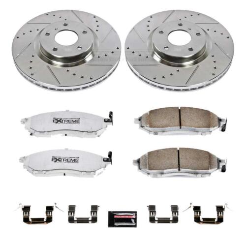 PowerStop Z26 Street Performance Ceramic Brake Pad and Drilled & Slotted Rotor K - Picture 1 of 14