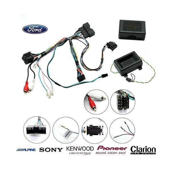 Commande au Volant Ford EcoSport 2013- Kit Interface Alpine Complet Faisceau Autoradio