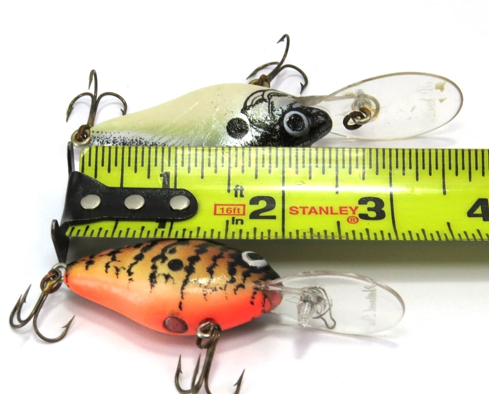 Señuelos de pesca Lazy Ike Natural Ike Diving de plástico Crankbait, lote de 2 - leer Foto 2 de 4