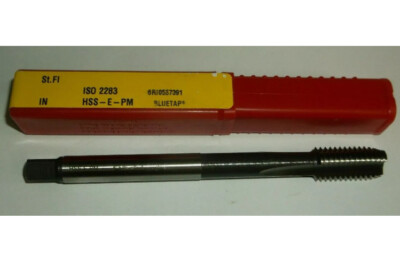 M12 1.75 E600 Dormer Bluetap Long Series 6H St.Fl Tap HSS-E-PM 3. Third Bottom
