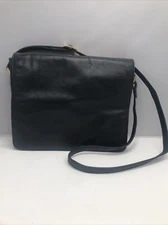 Vintage Ili New York Toronto Crossbody Messenger Organizer Flap-Genuine Leather