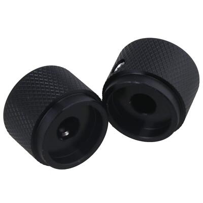 ヤッチー　a本体3本 Yibuy 2pcs 20x15.5x6mm Black Aluminum Alloy Electric Guitar