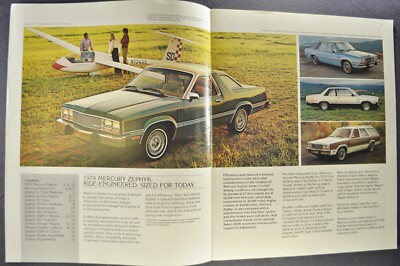 LE Mercenaire 1-4、6-8　計7冊 1979 Mercury Zephyr Brochure Z-7 Coupe Sedan Villager Wagon