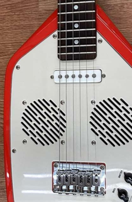 VOX APACHE-2 Phantom Guitar Salmon Red Built-in Speaker Battery