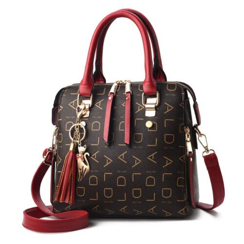 Luxus Geldbörse Handtasche für Damen Schultertasche Damen Leder Umhängetasche Kurier - Bild 1 von 32