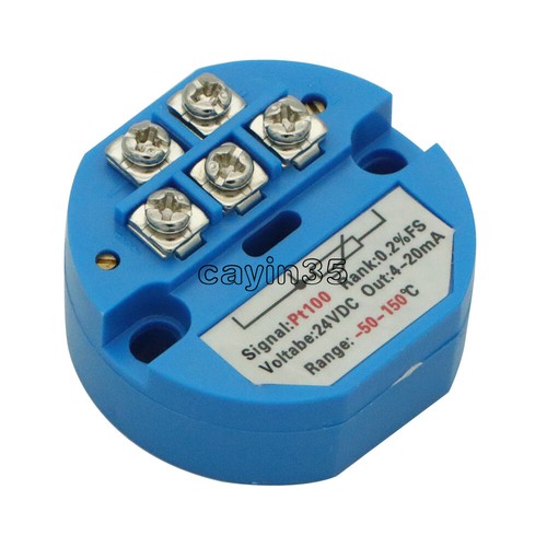 RTD PT100 Temperature Sensors Transmitter 0 to 200° DC 24V 4-20mA - Picture 3 of 4