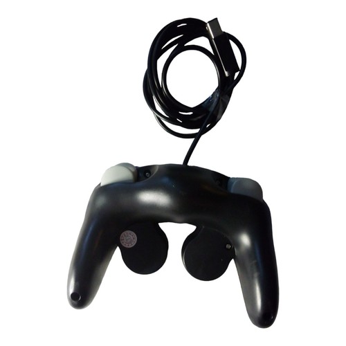 Controller Nintendo Gamecube nero autentico e grigio wireless - Foto 8 di 11